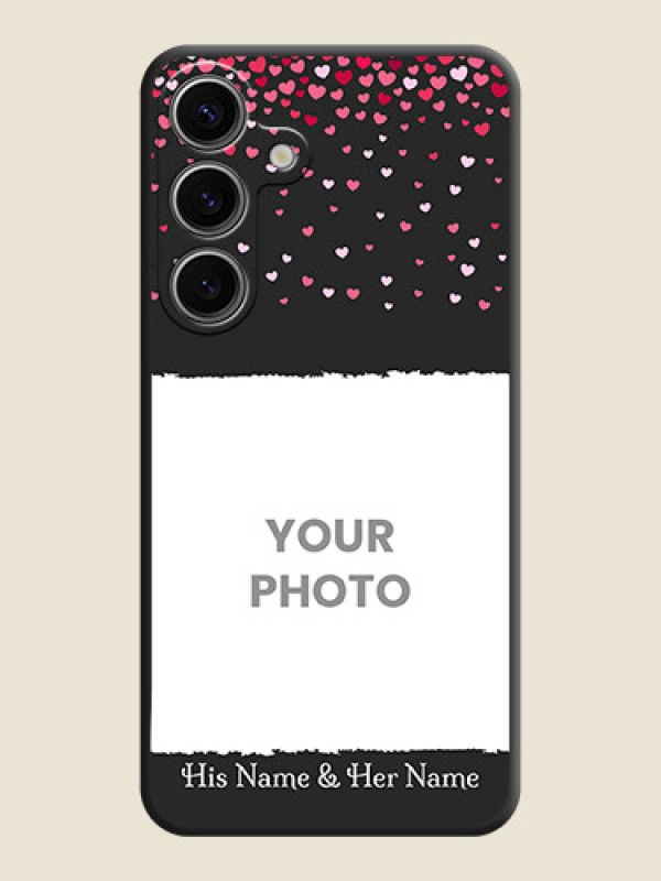 Custom Fall in Love with Your Partner - Photo on Space Black Soft Matte Phone Cover - Galaxy S24 5G - alternate view