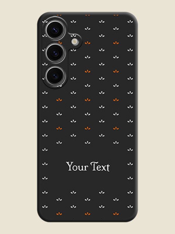 Custom Simple Pattern With Custom Text On Space Black Personalized Soft Matte Phone Covers - Galaxy S24 5G - alternate view