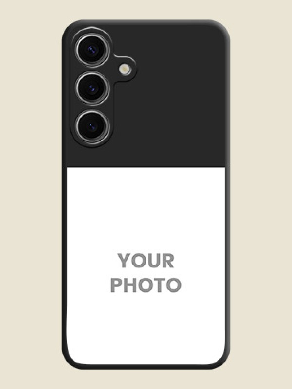 Custom Image Upload With Space Black Color On Custom Soft Matte Mobile Back Cover - Samsung Galaxy S24 5G - alternate view