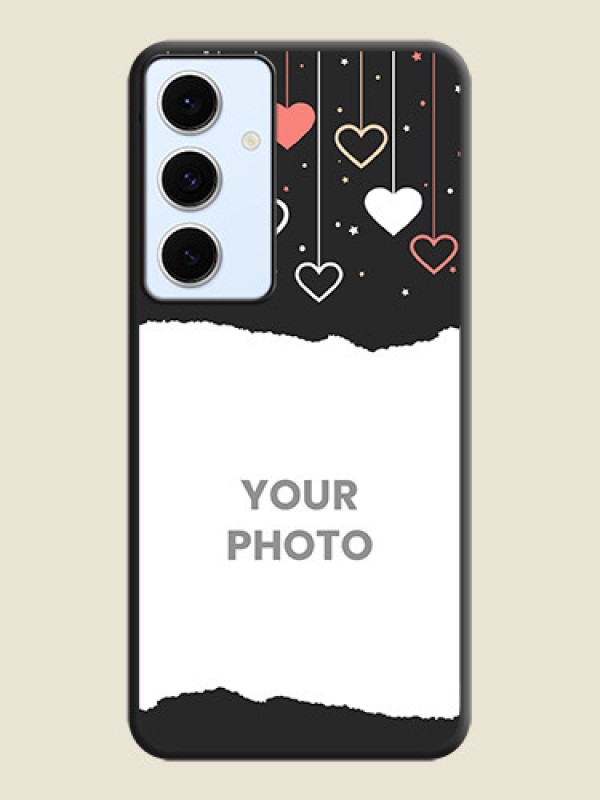 Custom Love Hangings with Splash Wave Picture On Space Black Custom Soft Matte Mobile Back Cover - Galaxy S24 FE 5G - alternate view