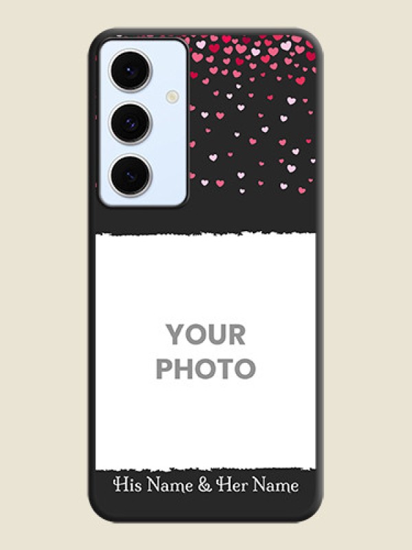 Custom Fall in Love with Your Partner on Photo On Space Black Custom Soft Matte Mobile Back Cover - Galaxy S24 FE 5G - alternate view