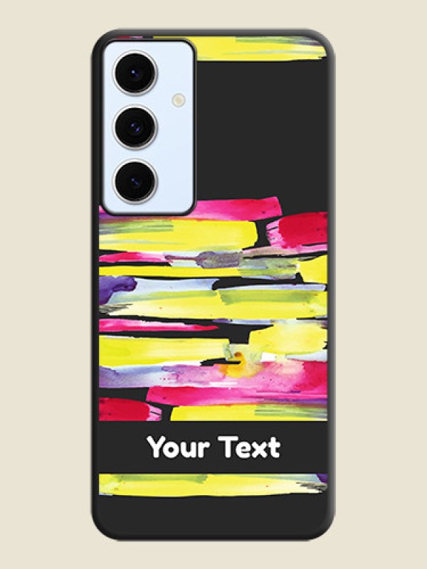 Custom Brush Coloured On Space Black Custom Soft Matte Mobile Back Cover - Galaxy S24 FE 5G - alternate view