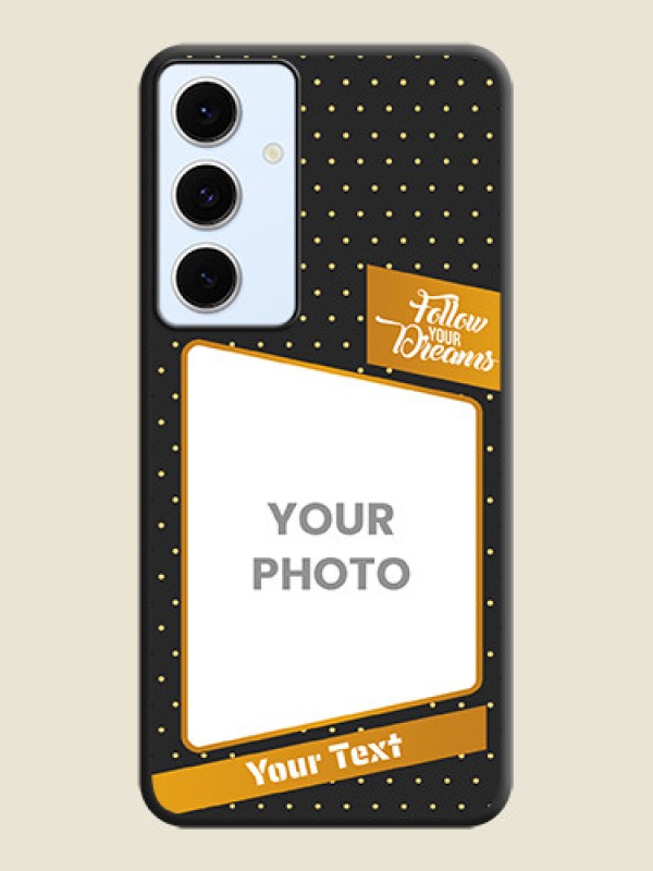 Custom Follow Your Dreams with White Dots On Space Black Custom Soft Matte Mobile Back Cover - Galaxy S24 FE 5G - alternate view