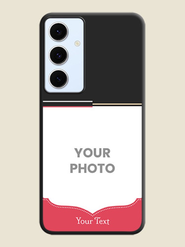 Custom Classic Plain Design with Name On Space Black Custom Soft Matte Mobile Back Cover - Galaxy S24 FE 5G - alternate view