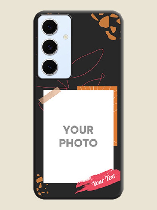 Custom Orange Photo Frame On Space Black Custom Soft Matte Mobile Back Cover - Galaxy S24 FE 5G - alternate view