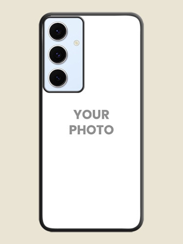 Custom Full Single Pic Upload On Space Black Custom Soft Matte Mobile Back Cover - Galaxy S24 FE 5G - alternate view