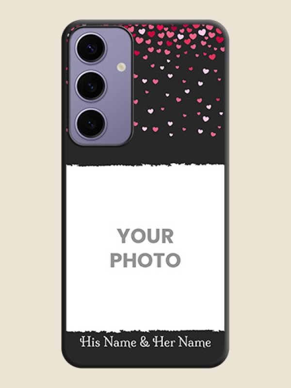 Custom Fall in Love with Your Partner - Photo on Space Black Soft Matte Phone Cover - Galaxy S24 Plus 5G - alternate view