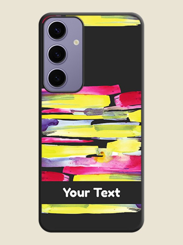 Custom Brush Coloured on Space Black Personalized Soft Matte Phone Covers - Galaxy S24 Plus 5G - alternate view