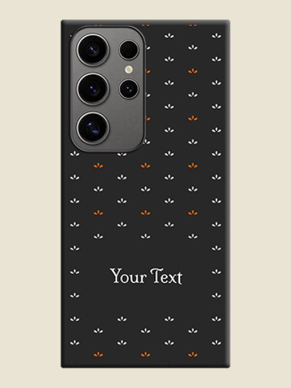 Custom Simple Pattern With Custom Text On Space Black Personalized Soft Matte Phone Covers - Galaxy S24 Ultra 5G - alternate view