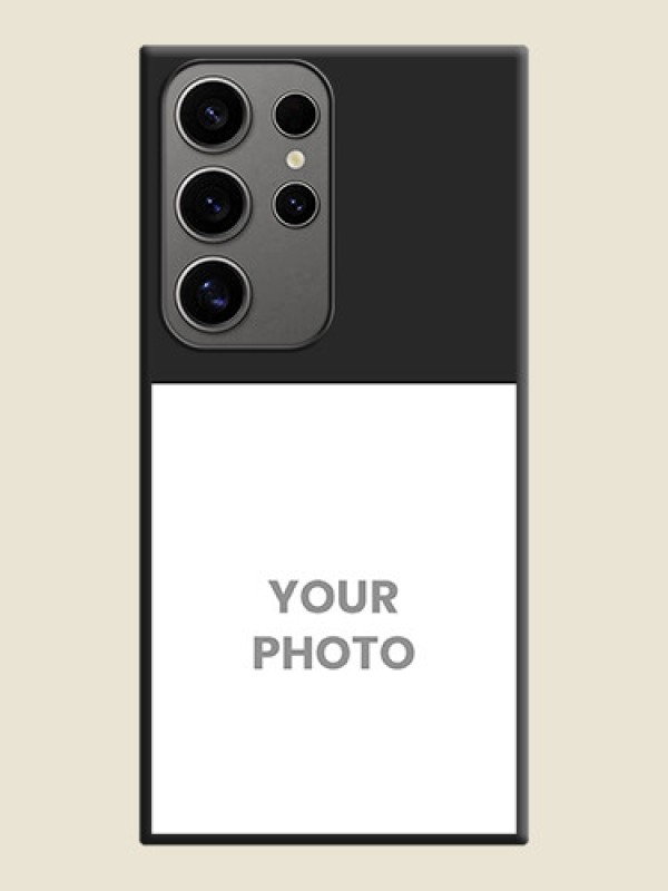 Custom Image Upload With Space Black Color On Custom Soft Matte Mobile Back Cover - Samsung Galaxy S24 Ultra 5G - alternate view