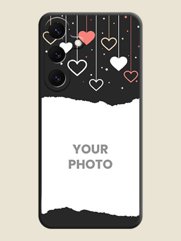 Custom Love Hangings with Splash Wave Picture On Space Black Custom Soft Matte Mobile Back Cover - Galaxy S25 5G - alternate view