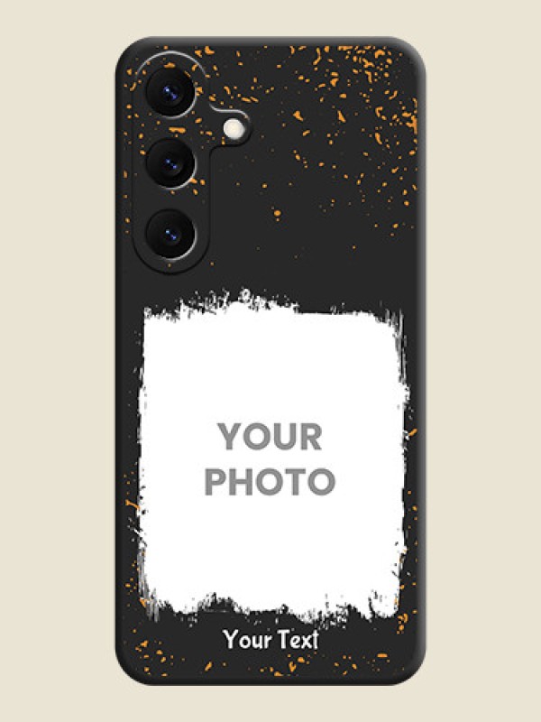 Custom Spray Free Design on Photo On Space Black Custom Soft Matte Mobile Back Cover - Galaxy S25 5G - alternate view