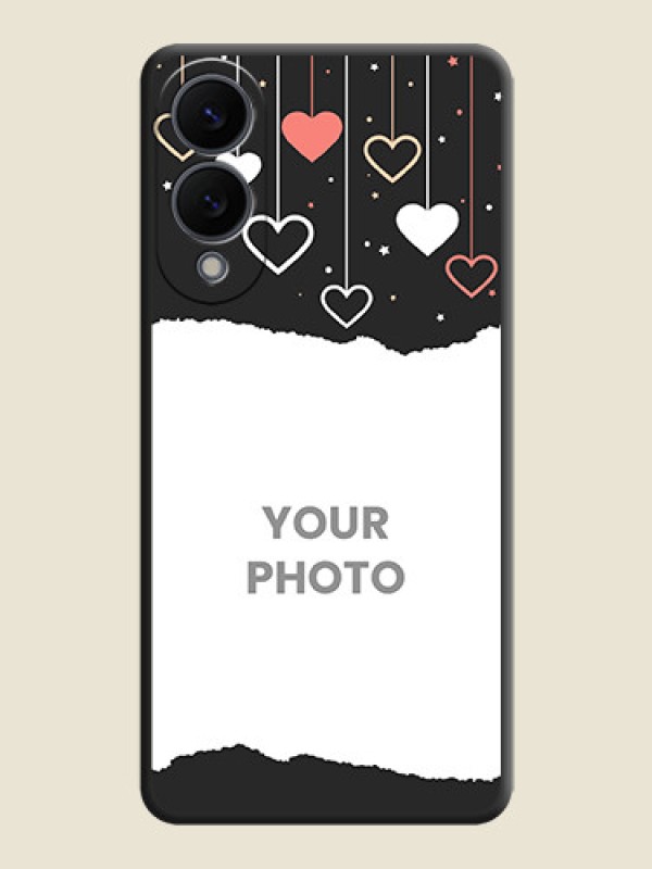 Custom Love Hangings with Splash Wave Picture On Space Black Custom Soft Matte Mobile Back Cover - Samsung Galaxy S25 Edge 5G - alternate view