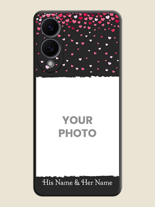 Custom Fall in Love with Your Partner on Photo On Space Black Custom Soft Matte Mobile Back Cover - Samsung Galaxy S25 Edge 5G - alternate view