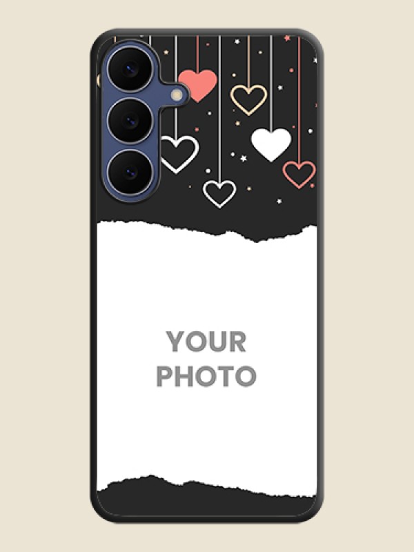 Custom Love Hangings with Splash Wave Picture On Space Black Custom Soft Matte Mobile Back Cover - Samsung Galaxy S25 FE 5G - alternate view