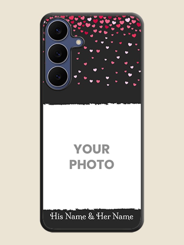 Custom Fall in Love with Your Partner on Photo On Space Black Custom Soft Matte Mobile Back Cover - Samsung Galaxy S25 FE 5G - alternate view