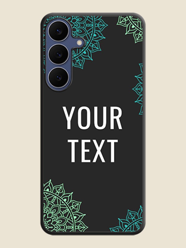 Custom Your Name with Floral Design On Space Black Custom Soft Matte Mobile Back Cover - Samsung Galaxy S25 FE 5G - alternate view