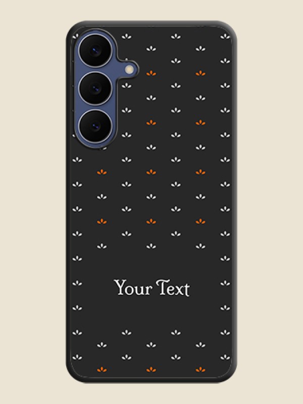 Custom Simple Pattern With Custom Text On Space Black Custom Soft Matte Mobile Back Cover - Samsung Galaxy S25 FE 5G - alternate view