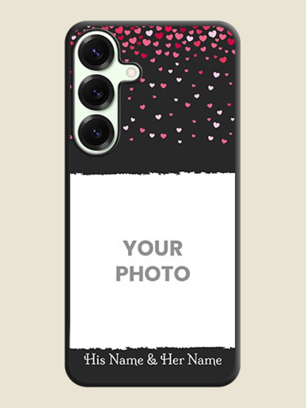 Custom Fall in Love with Your Partner on Photo On Space Black Custom Soft Matte Mobile Back Cover - Galaxy S25 Plus 5G - alternate view