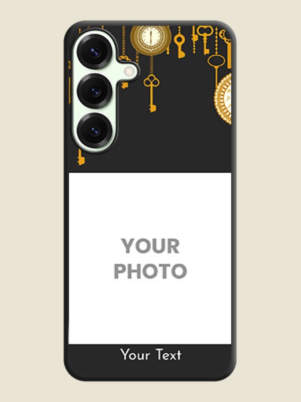 Custom Decorative Design with Text On Space Black Custom Soft Matte Mobile Back Cover - Galaxy S25 Plus 5G - alternate view