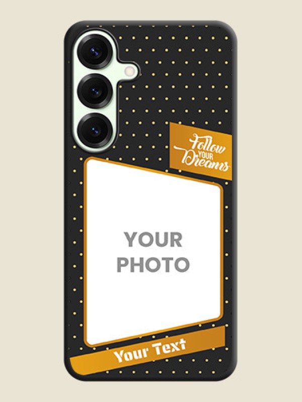Custom Follow Your Dreams with White Dots On Space Black Custom Soft Matte Mobile Back Cover - Galaxy S25 Plus 5G - alternate view