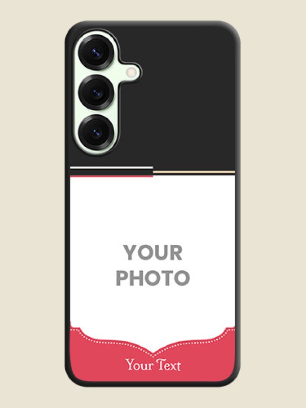 Custom Classic Plain Design with Name On Space Black Custom Soft Matte Mobile Back Cover - Galaxy S25 Plus 5G - alternate view