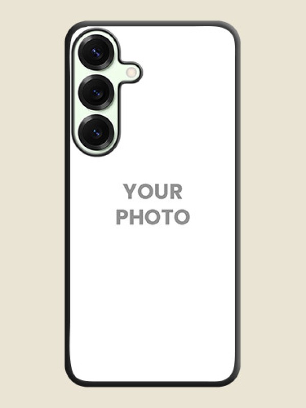 Custom Full Single Pic Upload On Space Black Custom Soft Matte Mobile Back Cover - Galaxy S25 Plus 5G - alternate view