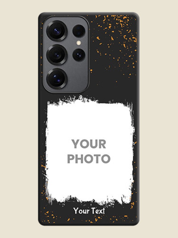 Custom Spray Free Design on Photo On Space Black Custom Soft Matte Mobile Back Cover - Galaxy S25 Ultra 5G - alternate view