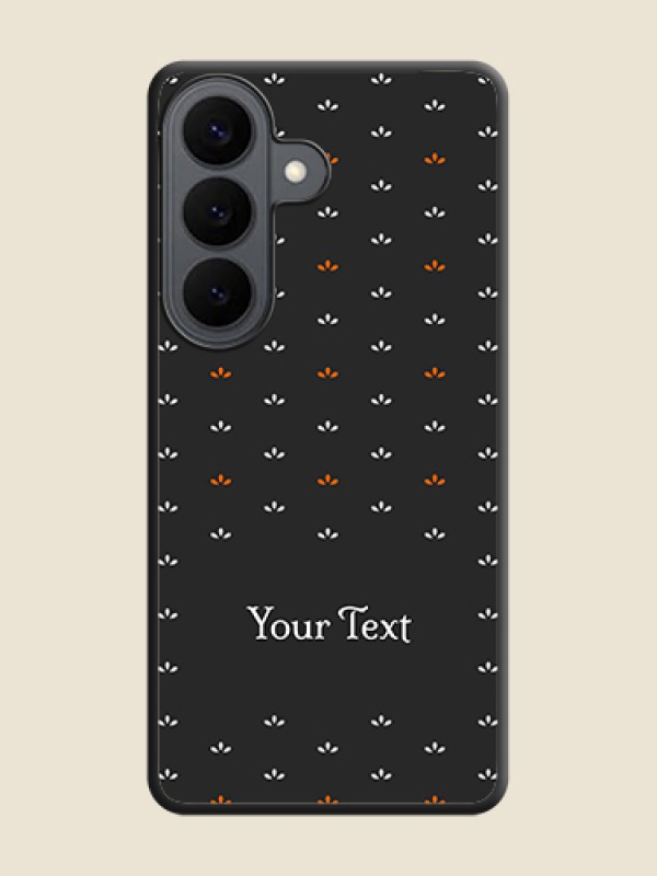 Custom Simple Pattern With Custom Text On Space Black Custom Soft Matte Mobile Back Cover - Samsung Galaxy S26 5G - alternate view