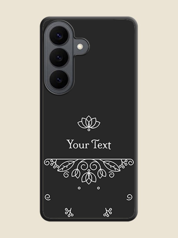 Custom Lotus Garden Custom Text On Space Black Custom Soft Matte Mobile Back Cover - Samsung Galaxy S26 5G - alternate view