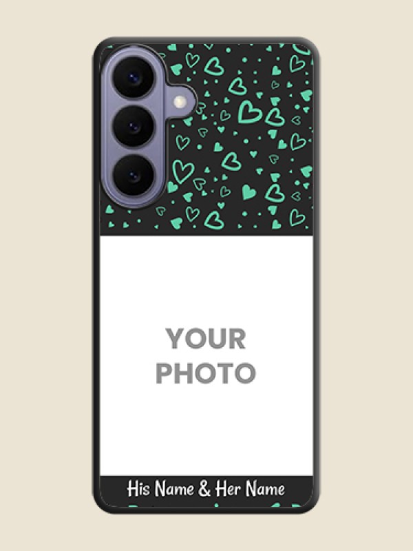 Custom Sea Green Indefinite Love Pattern on Photo On Space Black Custom Soft Matte Mobile Back Cover - Samsung Galaxy S26 Plus 5G - alternate view
