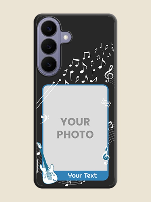 Custom Musical Theme Design with Text on Photo On Space Black Custom Soft Matte Mobile Back Cover - Samsung Galaxy S26 Plus 5G - alternate view
