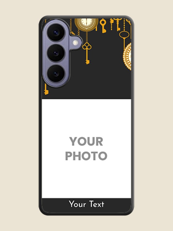 Custom Decorative Design with Text On Space Black Custom Soft Matte Mobile Back Cover - Samsung Galaxy S26 Plus 5G - alternate view