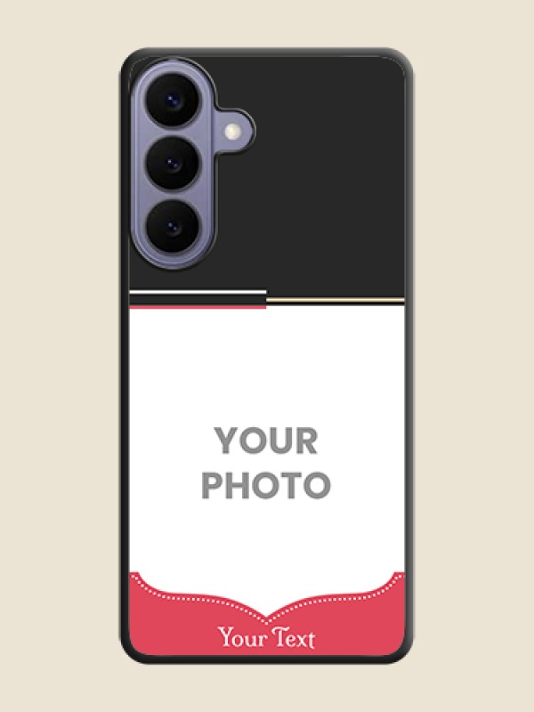 Custom Classic Plain Design with Name On Space Black Custom Soft Matte Mobile Back Cover - Samsung Galaxy S26 Plus 5G - alternate view