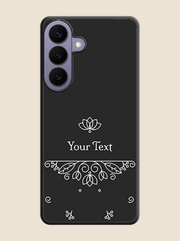 Custom Lotus Garden Custom Text On Space Black Custom Soft Matte Mobile Back Cover - Samsung Galaxy S26 Plus 5G - alternate view