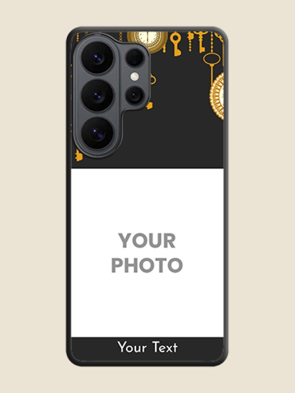 Custom Decorative Design with Text On Space Black Custom Soft Matte Mobile Back Cover - Samsung Galaxy S26 Ultra 5G - alternate view