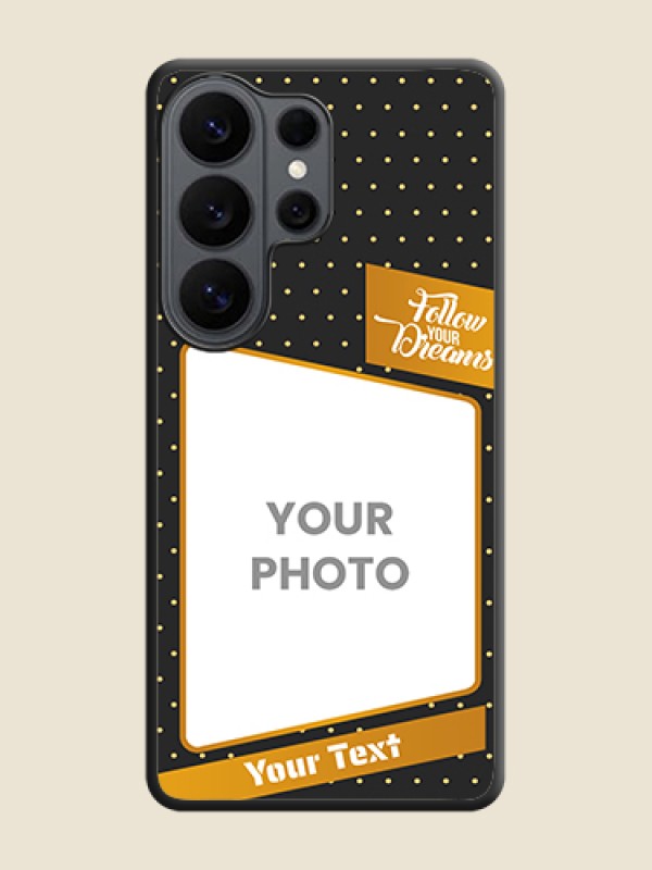 Custom Follow Your Dreams with White Dots On Space Black Custom Soft Matte Mobile Back Cover - Samsung Galaxy S26 Ultra 5G - alternate view