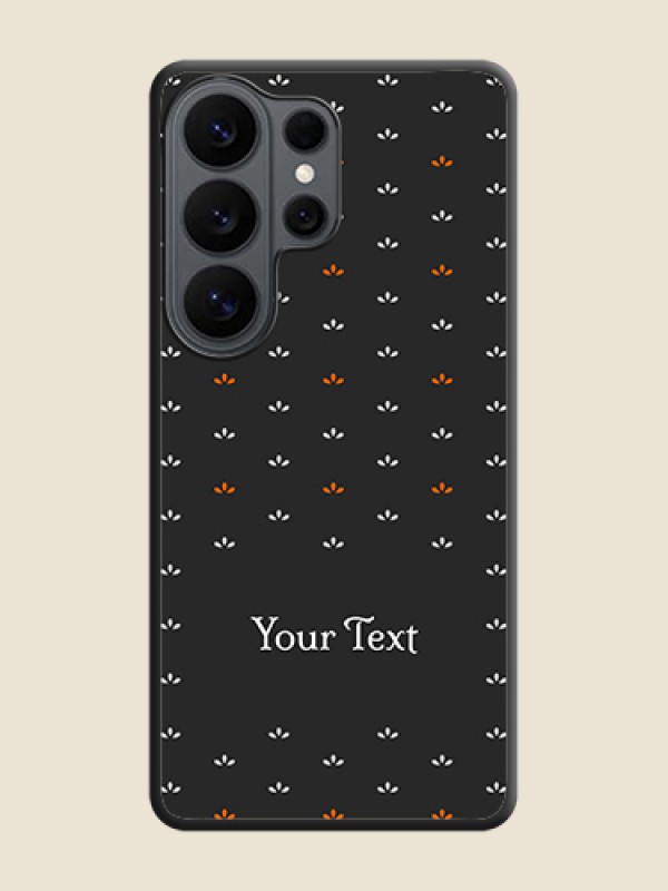Custom Simple Pattern With Custom Text On Space Black Custom Soft Matte Mobile Back Cover - Samsung Galaxy S26 Ultra 5G - alternate view