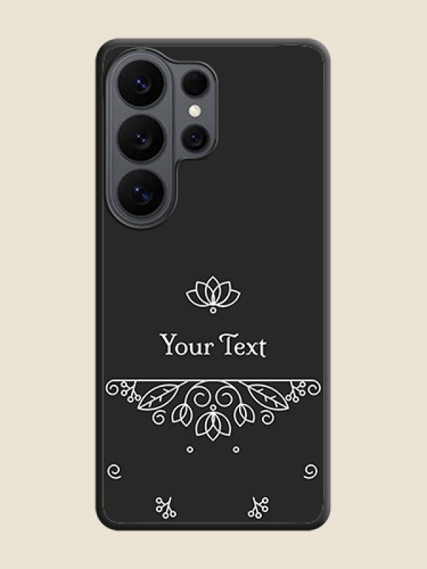 Custom Lotus Garden Custom Text On Space Black Custom Soft Matte Mobile Back Cover - Samsung Galaxy S26 Ultra 5G - alternate view