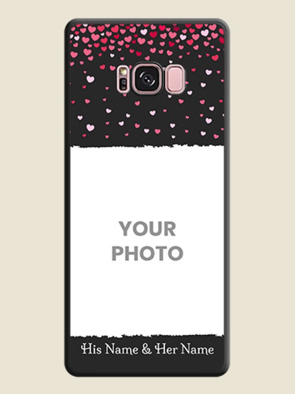 Custom Fall in Love with Your Partner  on Photo on Space Black Soft Matte Phone Cover - Galaxy S8 Plus - alternate view