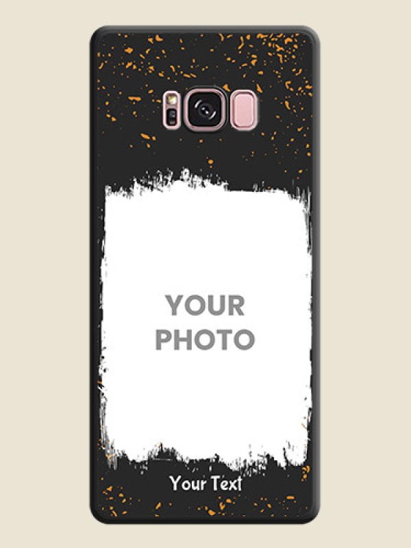 Custom Spray Free Design on Photo on Space Black Soft Matte Phone Cover - Galaxy S8 Plus - alternate view