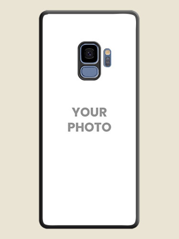Custom Full Single Pic Upload On Space Black Personalized Soft Matte Phone Covers -Samsung Galaxy S9 - alternate view