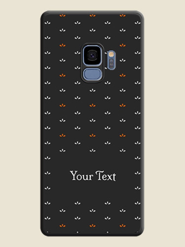 Custom Simple Pattern With Custom Text On Space Black Personalized Soft Matte Phone Covers -Samsung Galaxy S9 - alternate view