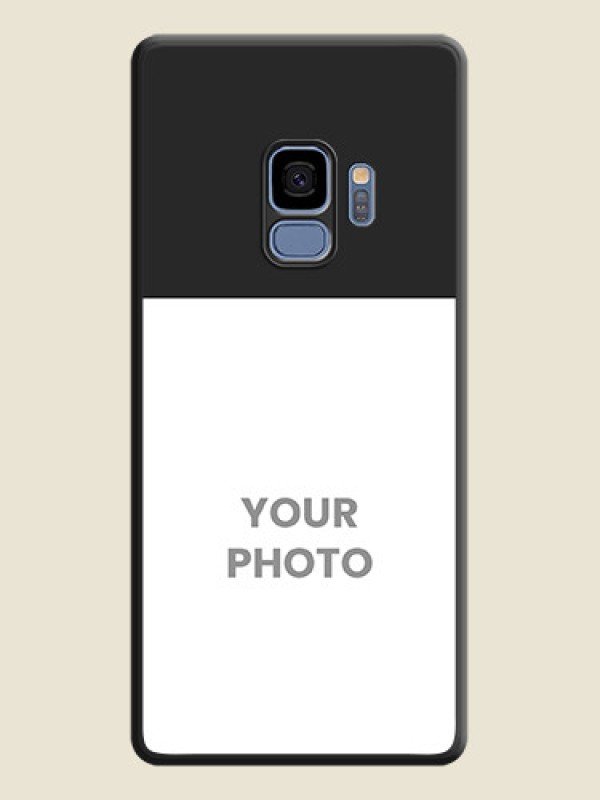 Custom Image Upload With Space Black Color On Custom Soft Matte Mobile Back Cover - Samsung Galaxy S9 - alternate view
