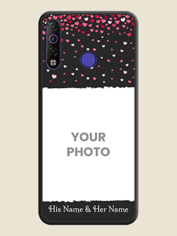 Custom Fall in Love with Your Partner  on Photo on Space Black Soft Matte Phone Cover - Tecno Camon 12 Air - alternate view