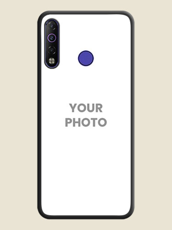 Custom Full Single Pic Upload On Space Black Personalized Soft Matte Phone Covers -Tecno Camon 12 Air - alternate view