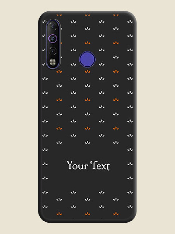 Custom Simple Pattern With Custom Text On Space Black Personalized Soft Matte Phone Covers -Tecno Camon 12 Air - alternate view