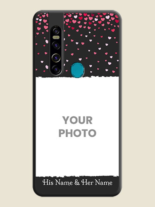 Custom Fall in Love with Your Partner  on Photo on Space Black Soft Matte Phone Cover - Tecno Camon 15 Pro - alternate view