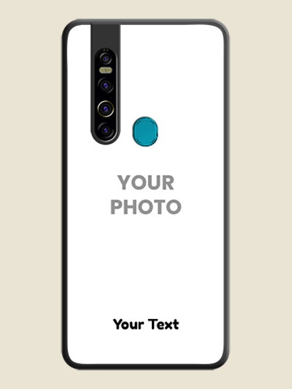 Custom Full Single Pic Upload With Text On Space Black Personalized Soft Matte Phone Covers -Tecno Camon 15 Pro - alternate view