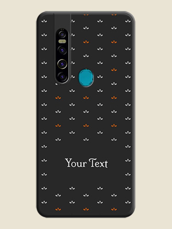Custom Simple Pattern With Custom Text On Space Black Personalized Soft Matte Phone Covers -Tecno Camon 15 Pro - alternate view